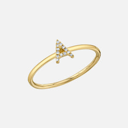 Diamond Initial Ring