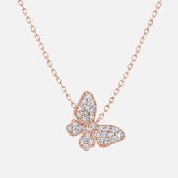 Dreamy Diamond Butterfly Necklace