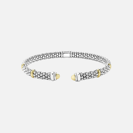 Two-Tone Caviar Versa Torque Bracelet