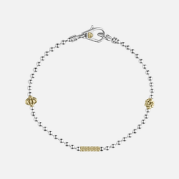 Two-Tone Caviar Beaded Bracelet
