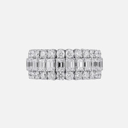 Emerald Cut Triple Stretch Band