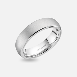 Sand Paper Center Wedding Band