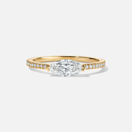East-West Marquise Diamond Ring