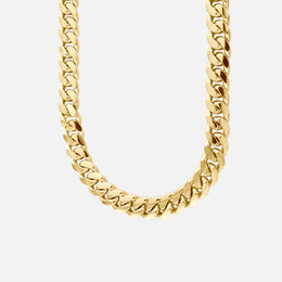 Yellow Gold 8.75 mm 22" Miami Cuban Link Chain