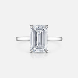 Emerald-Cut Engagement Ring in the Signature Solitaire Setting