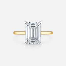 4.01 Emerald-Cut Diamond Engagement Ring in Signature Solitaire Setting