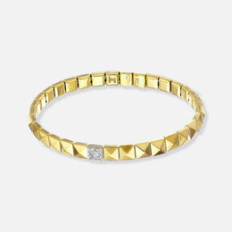 Armillas Pyramis Gold and Diamond Bracelet