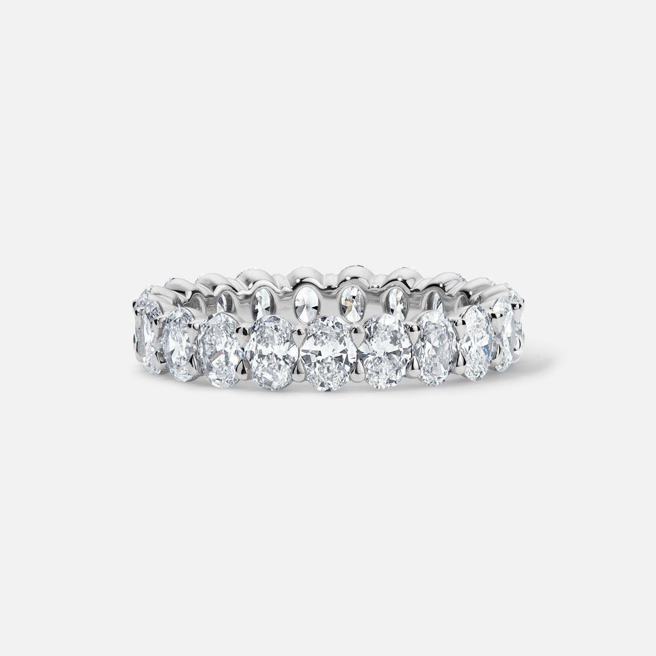 Forever by Razny Platinum Oval-Cut Diamond Eternity Ring