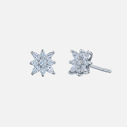 Petite Star Diamond Stud Earrings