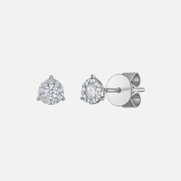 Mini Bouquet Diamond Stud Earrings