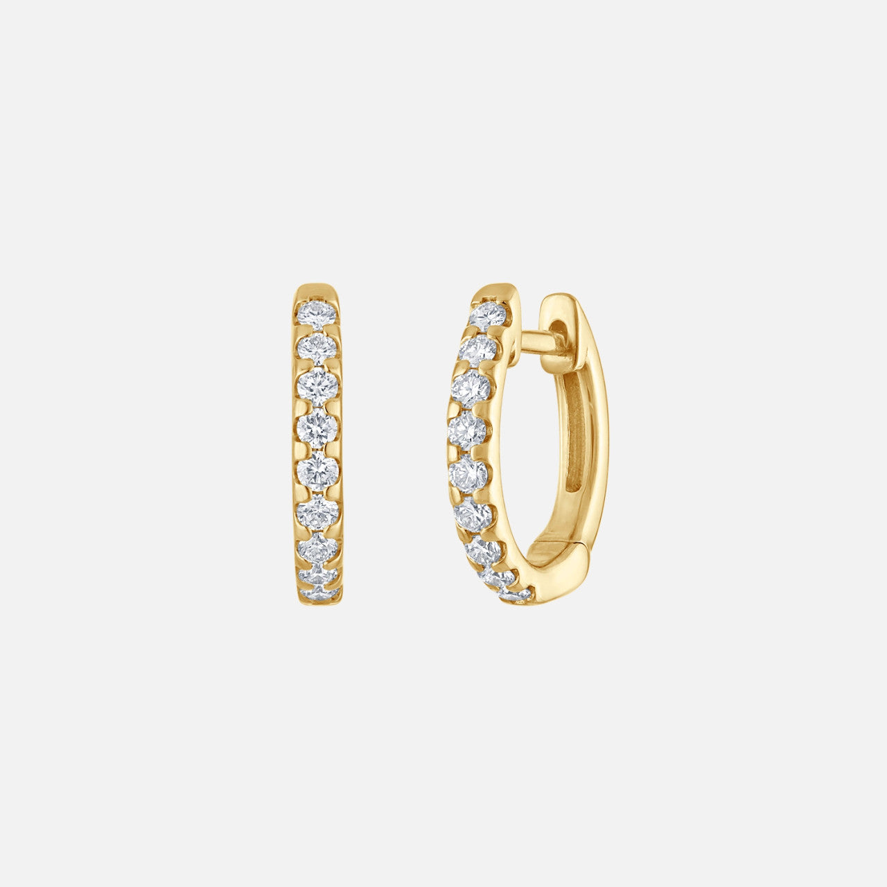 Odessa Diamond Huggies in yellow gold