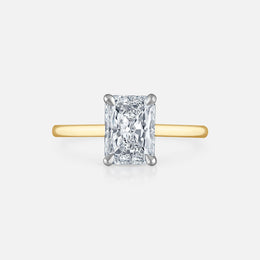 Radiant-Cut Diamond Ring in Signature Solitaire Setting
