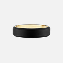 Men’s Tungsten Wedding Band With Beveled Edges