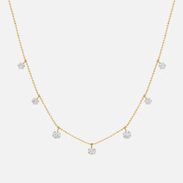 Medium Floating Diamond Necklace