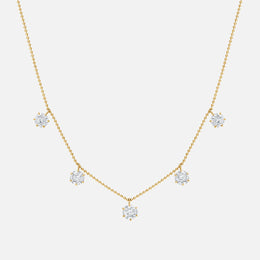 Large Floating Diamond Necklace