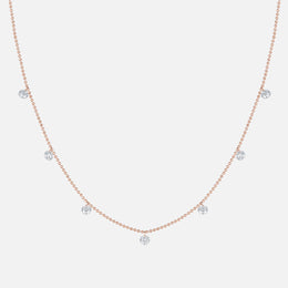 Small Floating Diamond Necklace