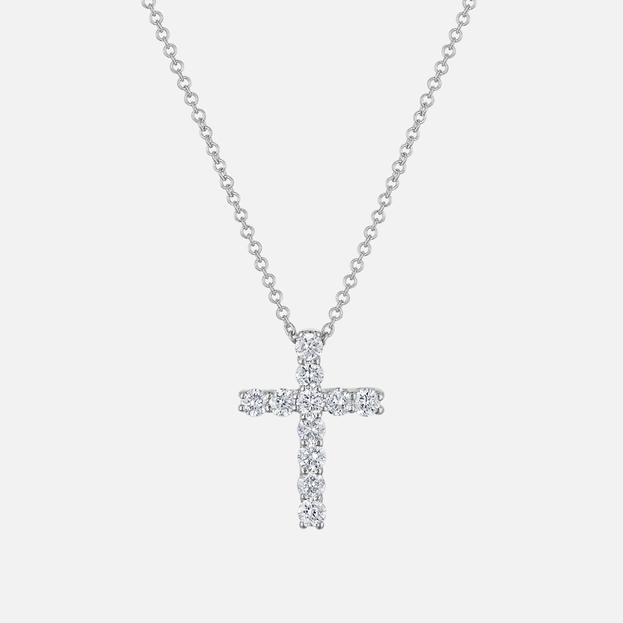 Shy Creation Diamond Cross Necklace