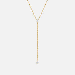 Pear Diamond Droplet Lariat