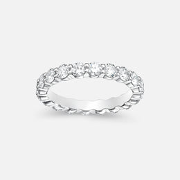Platinum Petite Prong Diamond Eternity Band