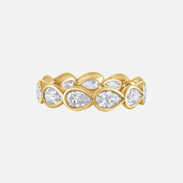 Buttercup Sideways Pear Eternity Band
