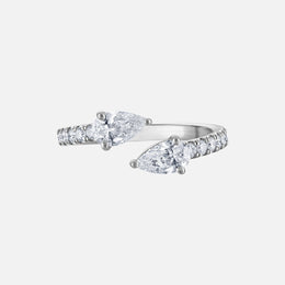 Pear Bypass Ring