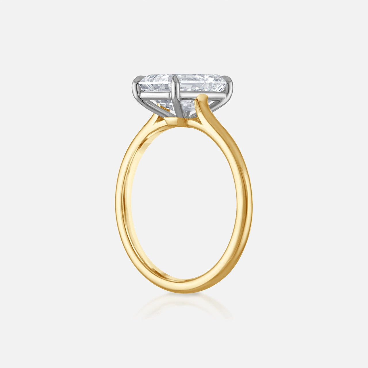 Emerald-Cut Diamond Engagement Ring in the Signature Solitaire Setting ...