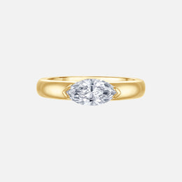 Marquise Diamond Pinky Ring
