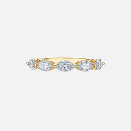 Marquise Diamond East West Halfway Band