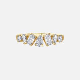 Mixed-Shape Diamond Band