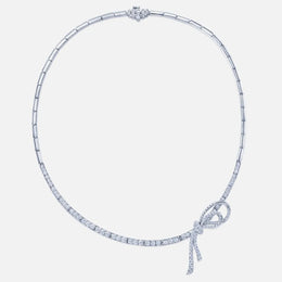 The Ribbon Collection Necklace with Diamonds