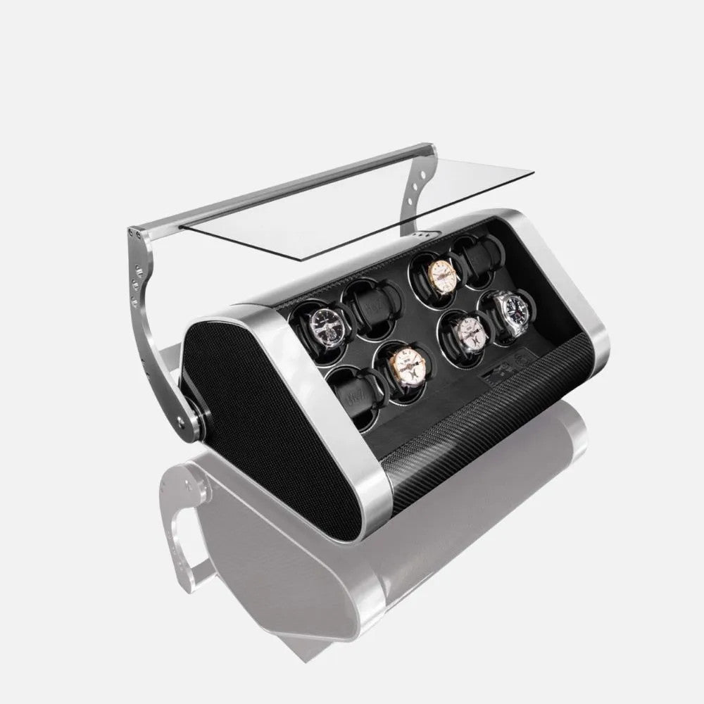 Buben & Zorweg Revolution 8 Time Mover Carbon, which winds 8 timepieces