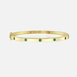 Yellow Gold and Emerald Bracelet