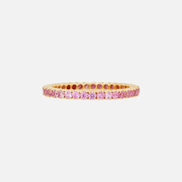 Petite Pink Sapphire Eternity Band