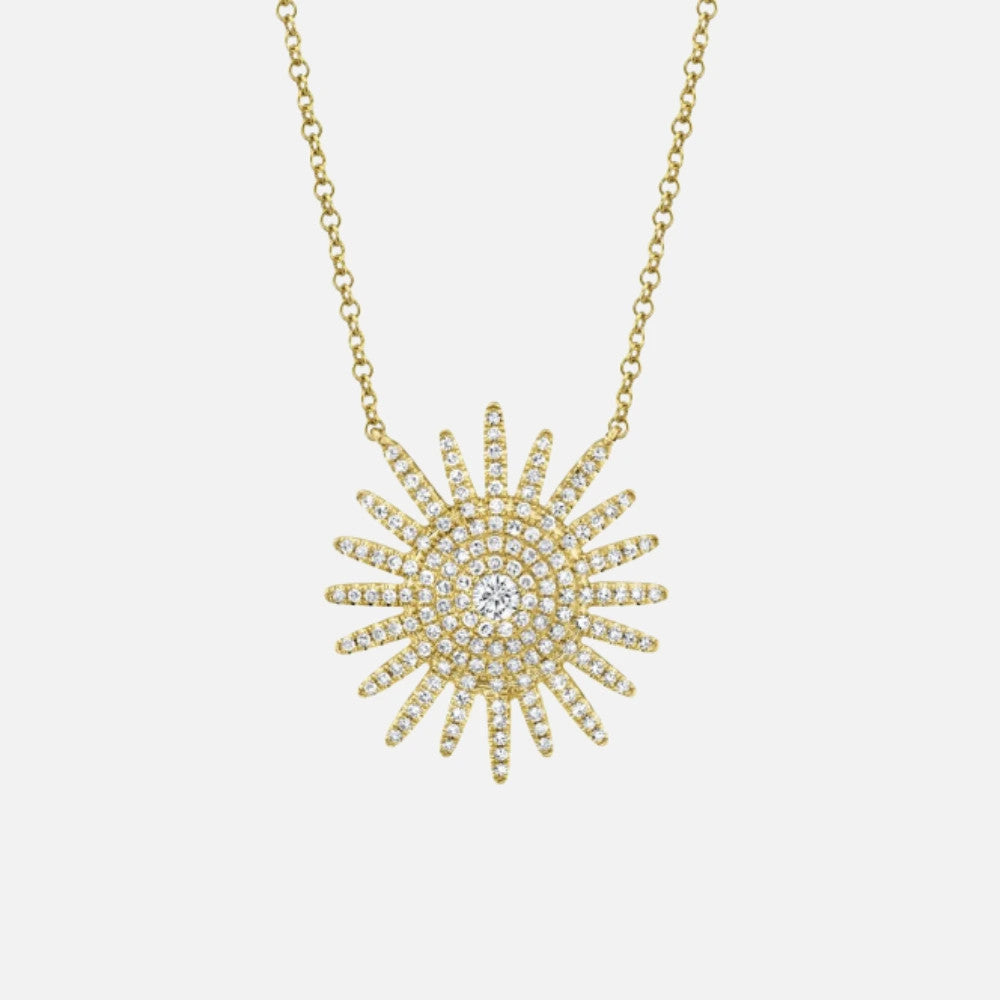 Shy Creation Diamond Starburst Necklace