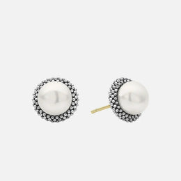 Luna Caviar Pearl Stud Earrings