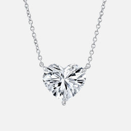 Heart-Shaped Diamond Necklace