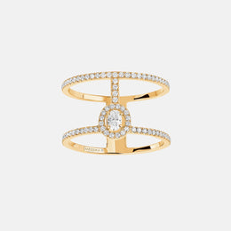 Glam'Azone Two-Row Pavé Ring
