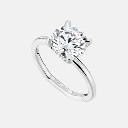 Platinum Atelier Basket Semi-Mount with Diamond Accents