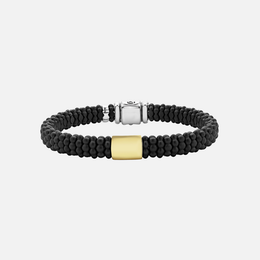 18K Gold Matte Ceramic Beaded Bracelet