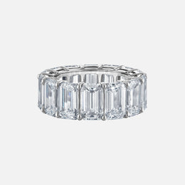 Emerald Cut Diamond Eternity Band