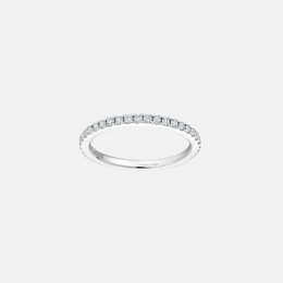 14k White Gold Pavé Diamond Band