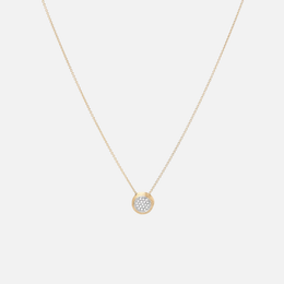 Jaipur Gold Diamond Pavé Disk Pendant