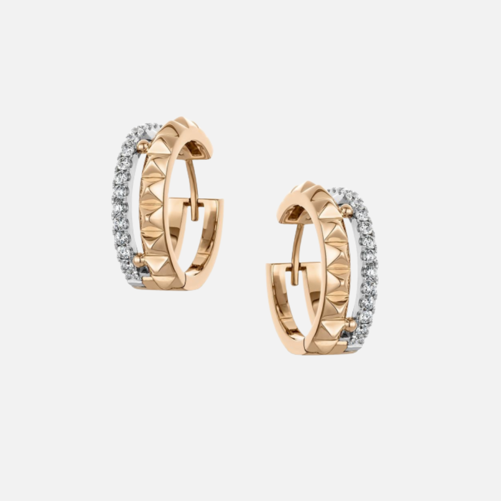 Hulchi Belluni Cubini Two-Row Huggies