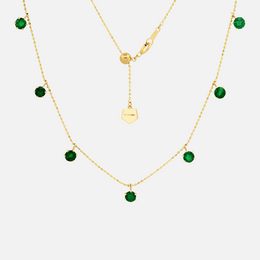 Emerald Floating Necklace