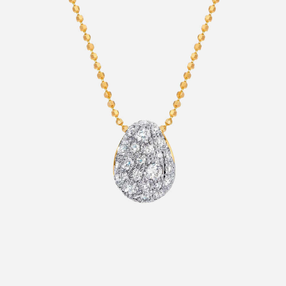 Graziela Gems Diamond Bahia Pendant and Necklace in Yellow Gold