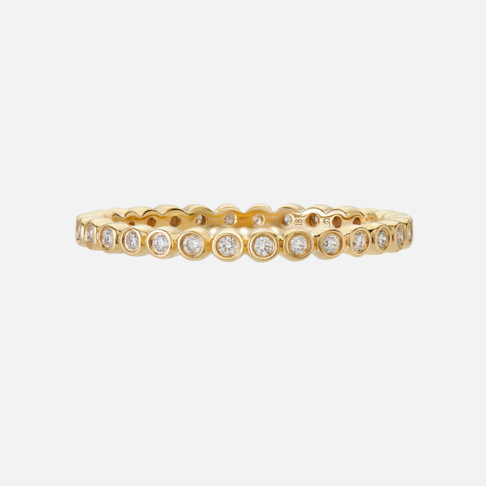 Sethi Couture Mini Bezel White Diamond Band