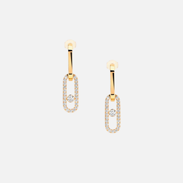 Move Uno Gold Link Earrings