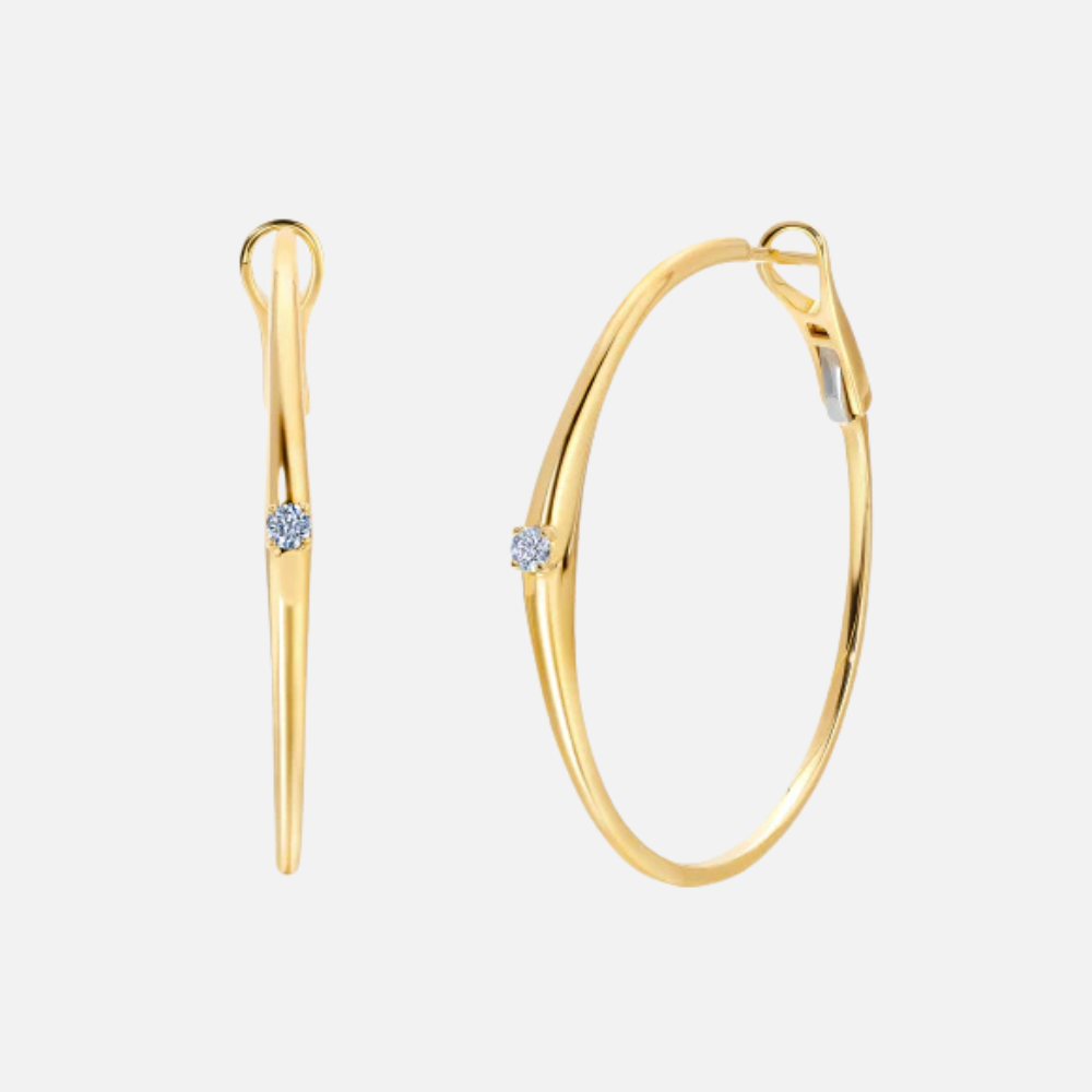 Graziela Gems Bahia Diamond Hoop Earrings