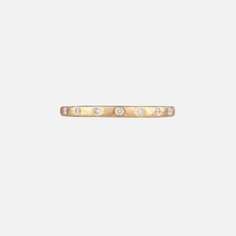 Dunes Narrow White Diamond Band