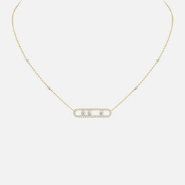 Move Pave Diamond Necklace